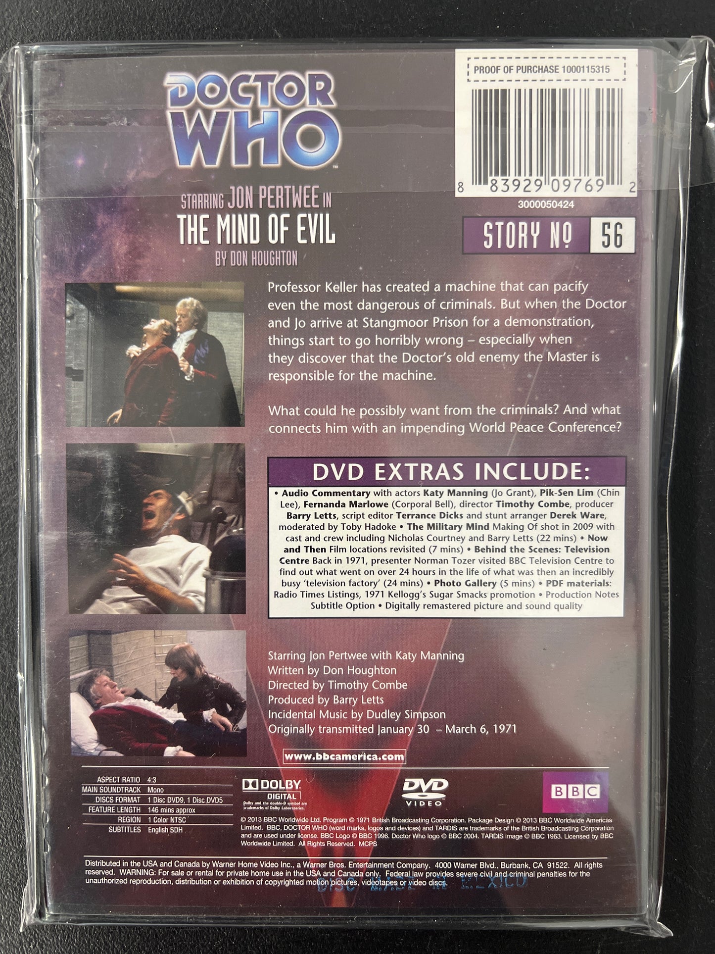 Doctor Who The Mind of Evil DVD
