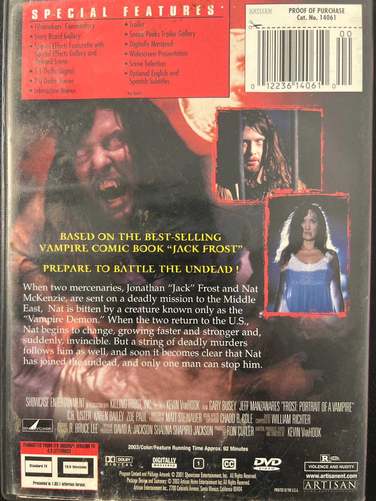 Frost Portrait of a Vampire DVD