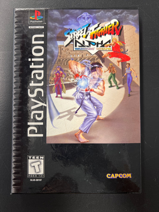 Street Fighter Alpha Warriors Dreams PS1 Long Box