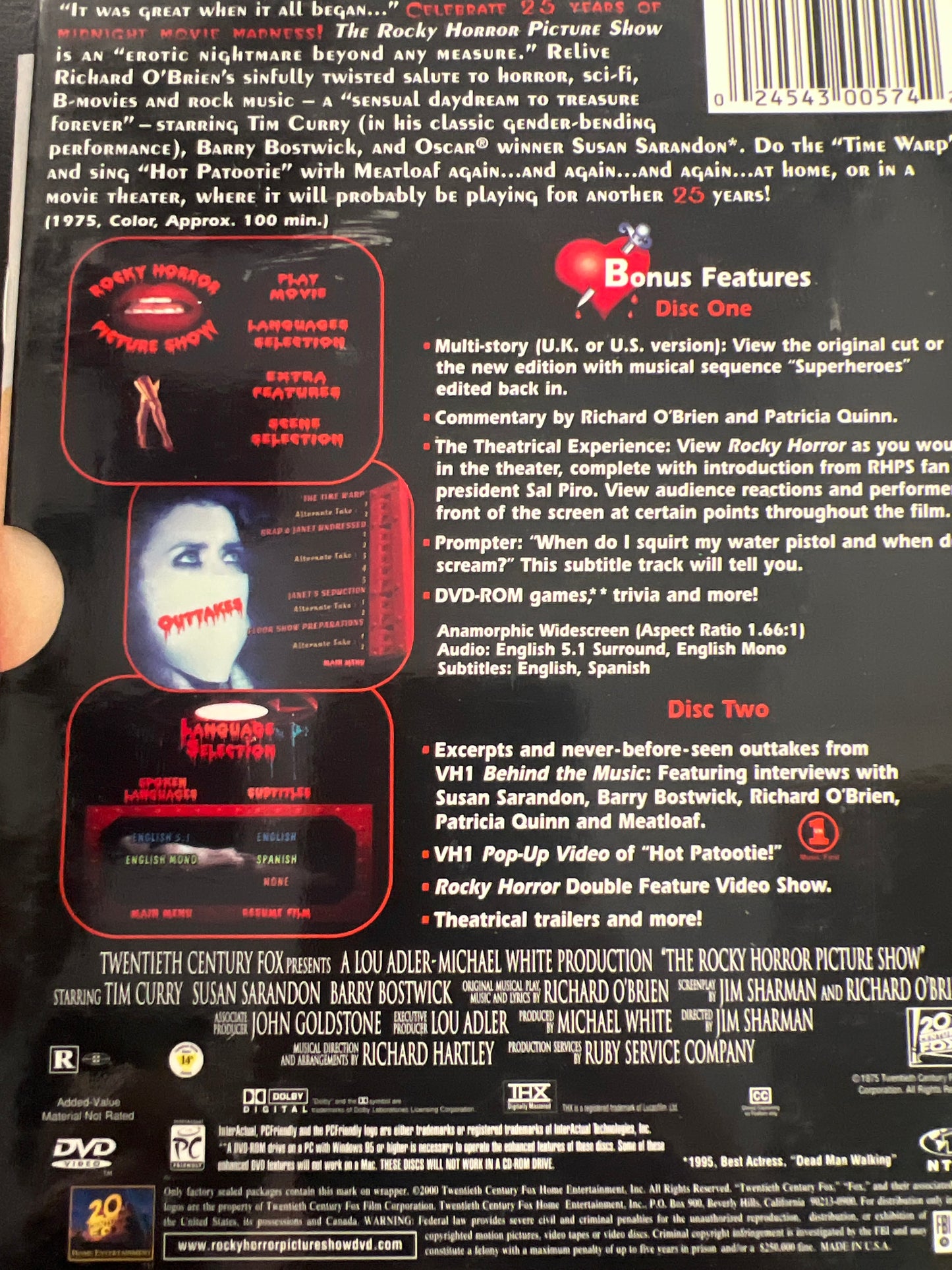 The Rocky Horror Picture Show DVD