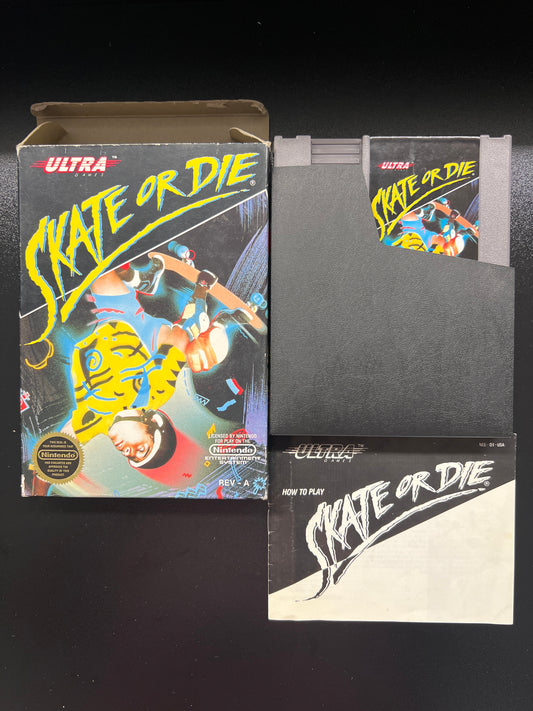 Skate or Die NES in Box