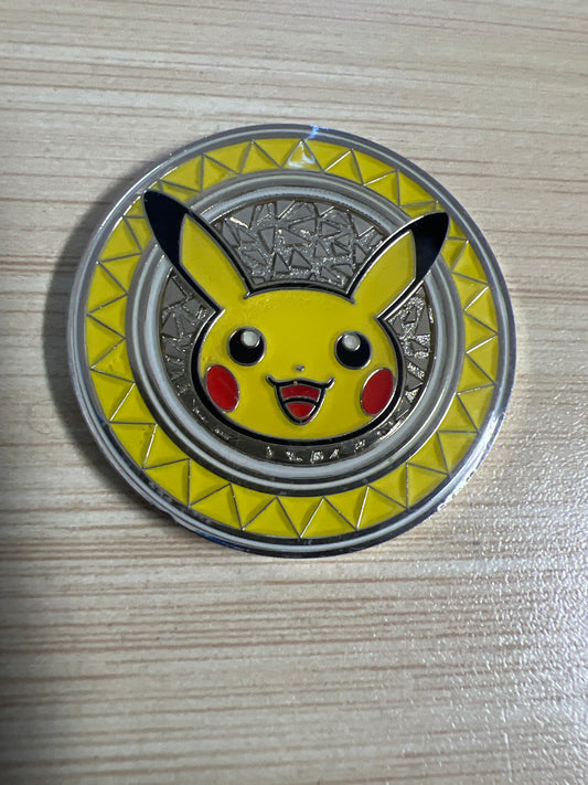 Metal Pikachu Coin XY Premium Trainer Collection