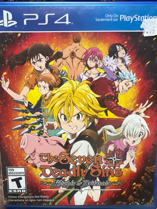 The Seven Deadly Sins Knights of Britannia PlayStation 4 (PS4)