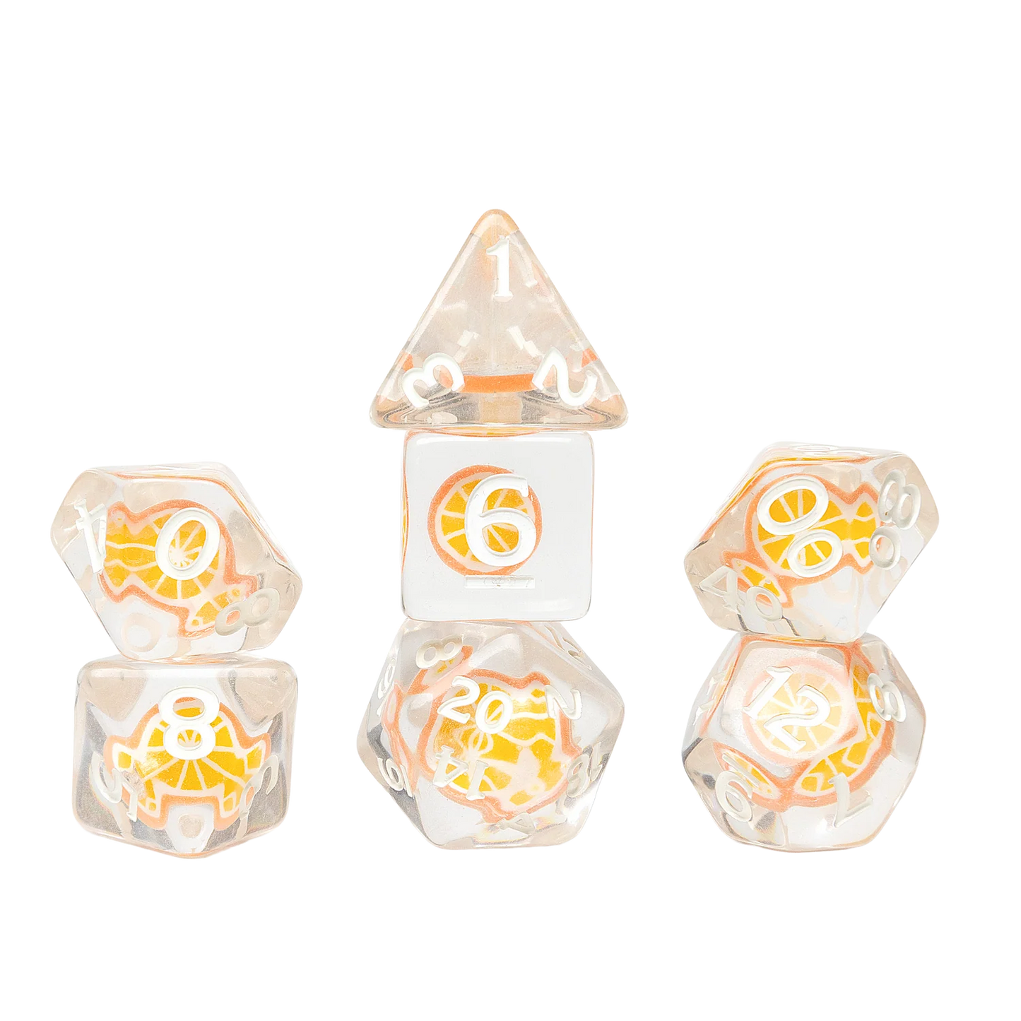 Sirius Dice Set Orange Slice
