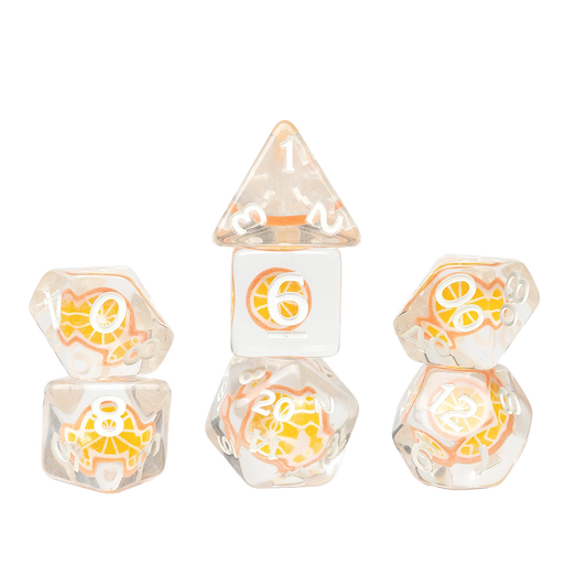 Sirius Dice Set Orange Slice