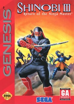 Shinobi 3 Return of the Ninja Master GEN