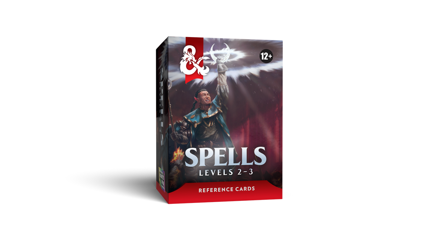 D&D Spellbook Reference Cards