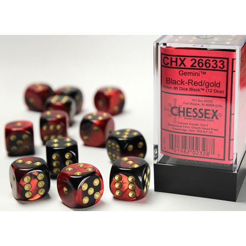 Chessex 16mm D6 Dice Block - Pick Your Color