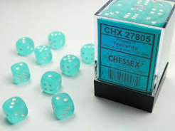 Chessex 12mm Frosted 36 Count D6 Block Pick Your Color