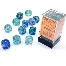 Chessex 16mm 12 Count D6 Dice Block - Pick Your Color