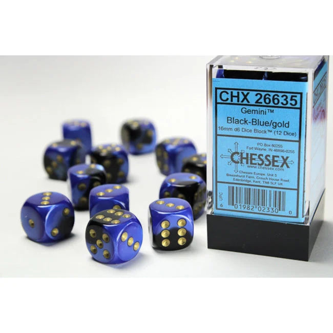 Chessex 16mm D6 Dice Block - Pick Your Color