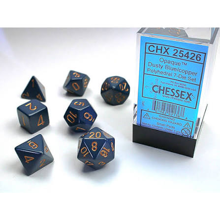 Chessex Standard Opaque 7-Dice Set
