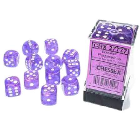 Chessex 16mm 12 Count D6 Dice Block - Pick Your Color
