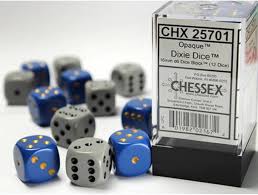 Chessex 16mm 12 Count D6 Dice Block - Pick Your Color