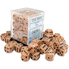 Chessex 12mm Speckled 36 Count D6 Block Pick Your Color