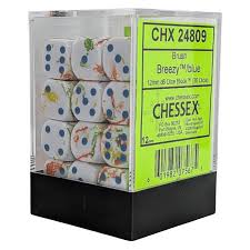 Chessex 12mm Brush 36 Count D6 Block Pick Your Color
