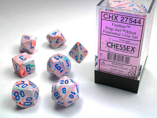 Chessex Standard Festive 7-Dice Set