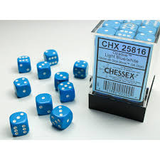 Chessex 12mm Opaque 36 Count D6 Block Pick Your Color