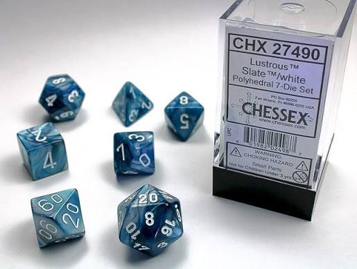 Chessex Standard Lustrous 7-Dice Set