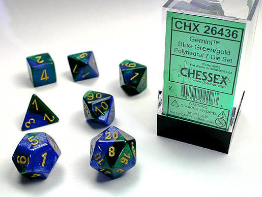 Chessex Standard Gemini 7-Dice Set