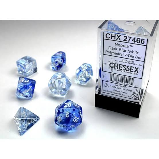 Chessex Standard Nebula 7-Dice Set