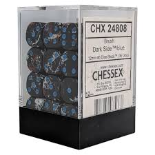 Chessex 12mm Brush 36 Count D6 Block Pick Your Color