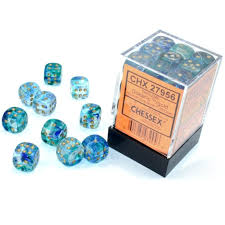 Chessex 12mm Nebula 36 Count D6 Block Pick Your Color