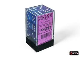 Chessex 16mm Nebula 12 Count D6 Dice Block - Pick Your Color