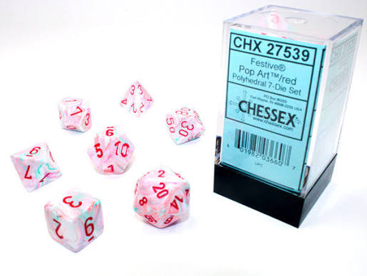 Chessex Standard Festive 7-Dice Set