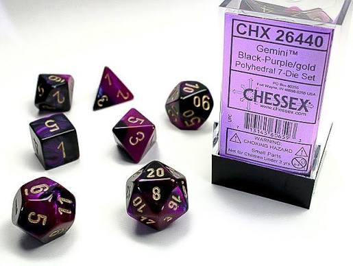 Chessex Standard Gemini 7-Dice Set