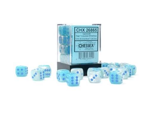 Chessex 12mm Gemini 36 Count D6 Block Pick Your Color
