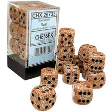 Chessex 16mm Speckled 12 Count D6 Dice Block - Pick Your Color