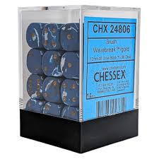 Chessex 12mm Brush 36 Count D6 Block Pick Your Color