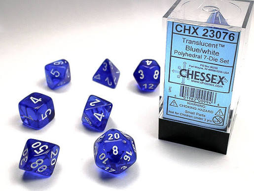 Chessex Standard Translucent 7-Dice Set
