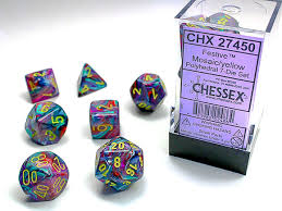 Chessex Standard Festive 7-Dice Set