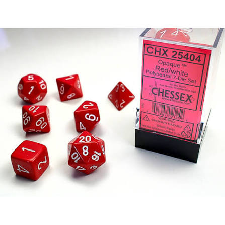 Chessex Standard Opaque 7-Dice Set