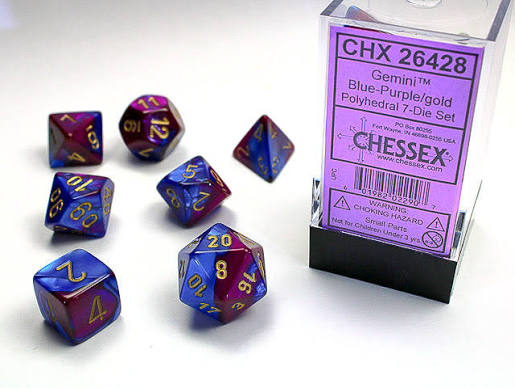 Chessex Standard Gemini 7-Dice Set