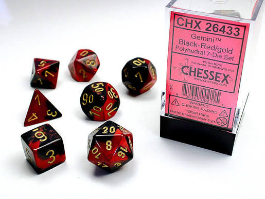 Chessex Standard Gemini 7-Dice Set