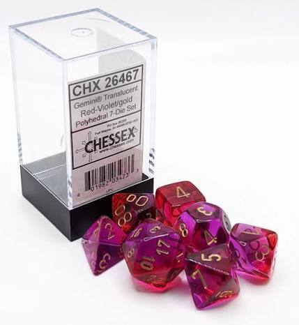 Chessex Standard Gemini 7-Dice Set
