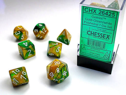 Chessex Standard Gemini 7-Dice Set