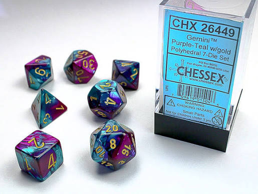 Chessex Standard Gemini 7-Dice Set