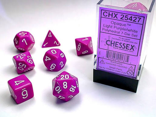 Chessex Standard Opaque 7-Dice Set