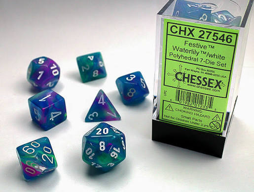 Chessex Standard Festive 7-Dice Set