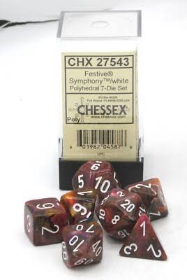 Chessex Standard Festive 7-Dice Set