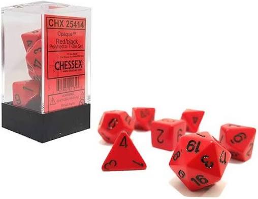 Chessex Standard Opaque 7-Dice Set