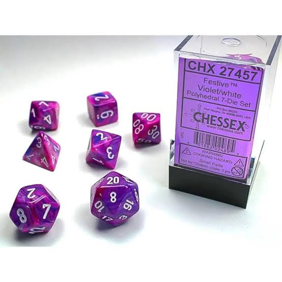 Chessex Standard Festive 7-Dice Set
