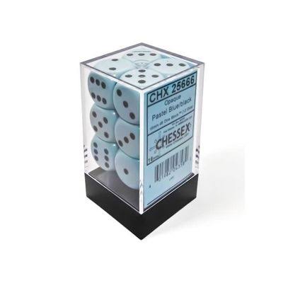 Chessex 16mm Opaque 12 Count D6 Dice Block - Pick Your Color