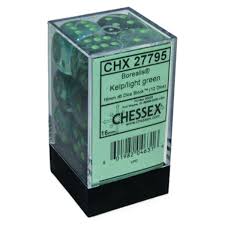 Chessex 16mm 12 Count D6 Dice Block - Pick Your Color