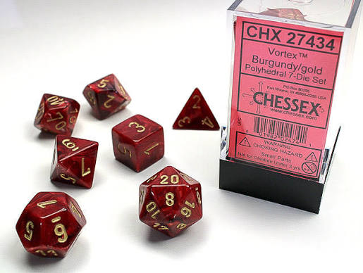 Chessex Standard Vortex 7-Dice Set