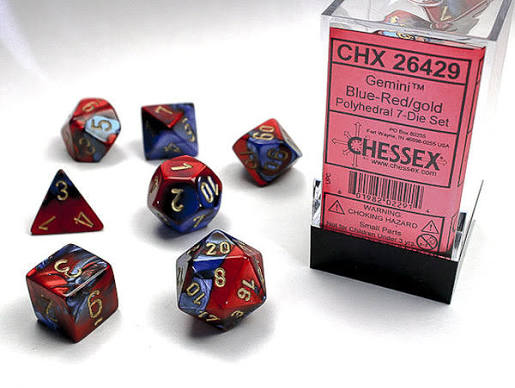 Chessex Standard Gemini 7-Dice Set